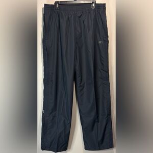 Vintage Starter Track Pants Y2K Grey Elastic Pull On Lined Side Zippers- Size XL